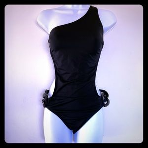 Victoria’s Secret Buckle Monokini Black L/Large